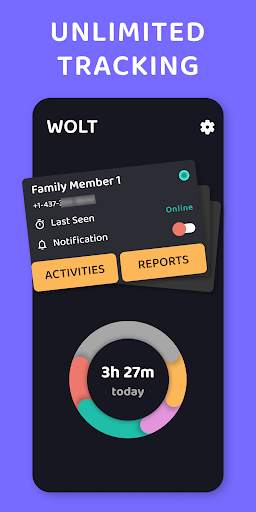 Online & Last Seen Tracker for Families - WOLT screenshot 1