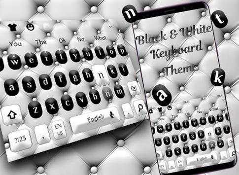 Simple Black And White Keyboard Theme screenshot 4