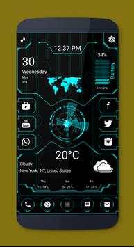 Futuristic hi-tech Launcher 2018 screenshot 4