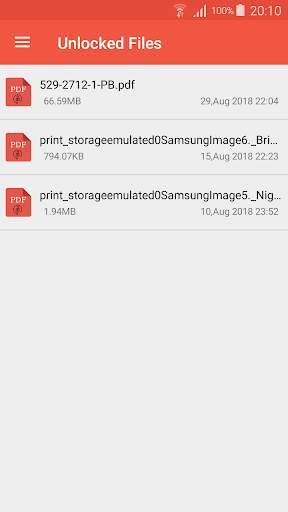 Lock PDFs - Unlock PDFs screenshot 5
