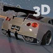 GTR Driving Nissan Winter 3D logo