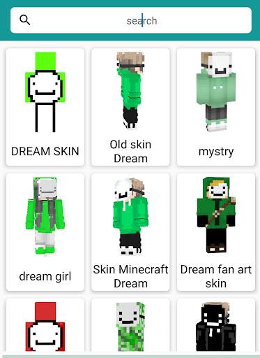 Dream Diamond Skin Minecraft screenshot 1