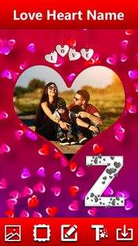 Love Heart Text  Photo Frames 3 تصوير الشاشة