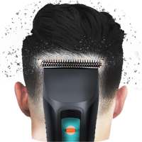 Simulator of hair clipper prank logo