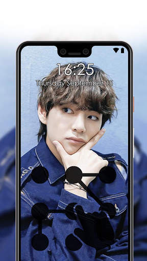 Kim Taehyung Pattern Lock Screen 🔒 screenshot 3