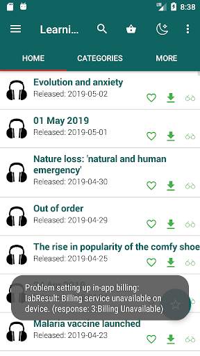 Learning English: Listening & Speaking screenshot 1
