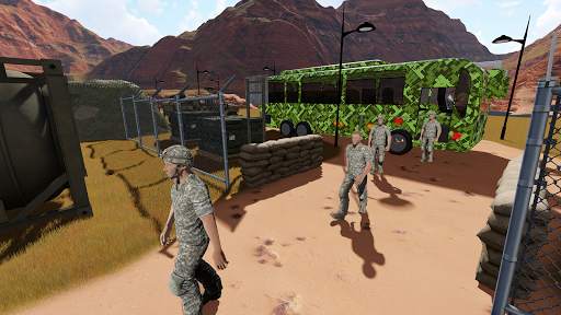 Army Robot Bus Simulator : Transport Mission Game screenshot 5