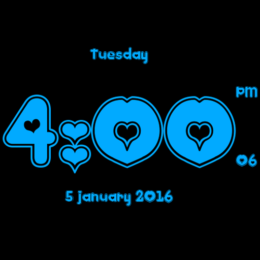 Love clock live wallpaper icon