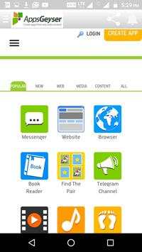 Appsgeyser App Creator screenshot 1