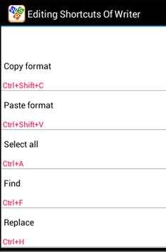 Shortcuts for WPS Office full screenshot 5