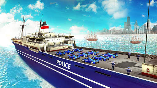 US Police Car Transport Games: Truck Driving Games screenshot 5