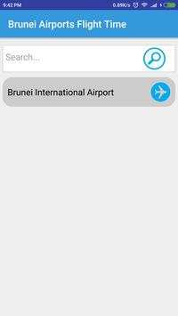 Brunei Airports Flight Time screenshot 1