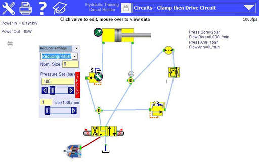 Hydraulic Circuit Simulator screenshot 2