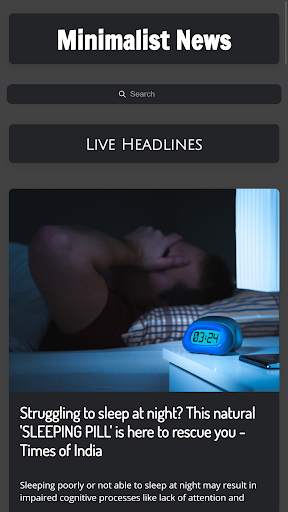 Minimalist News screenshot 1