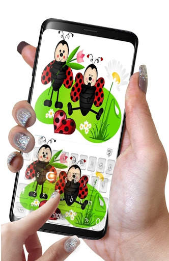 Ladybirds Hearts Keyboard Theme screenshot 4