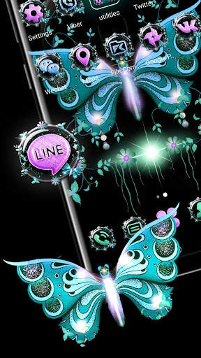 Butterfly Glitter Launcher Themes screenshot 4