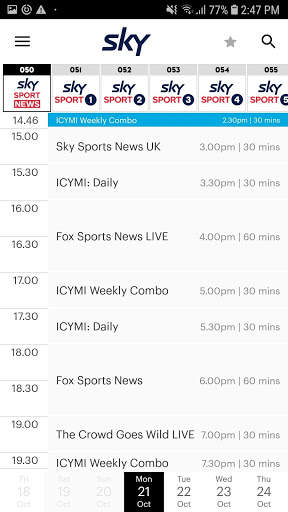SKY TV GUIDE screenshot 2
