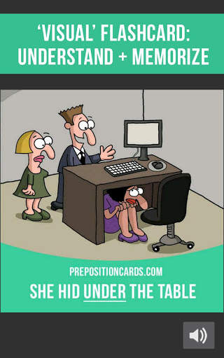 Prepositions Cards: Learn English Prepositions screenshot 8