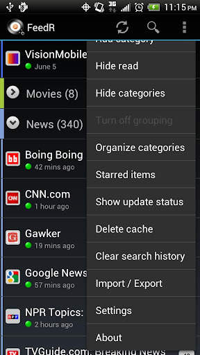 FeedR News Reader 1 تصوير الشاشة