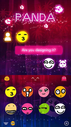 Neon Panda Keyboard Theme स्क्रीनशॉट 3