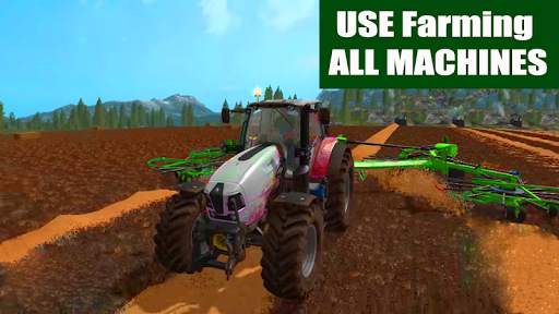 Farming Tractor Trolley Driving 3d- Offroad Games screenshot 1