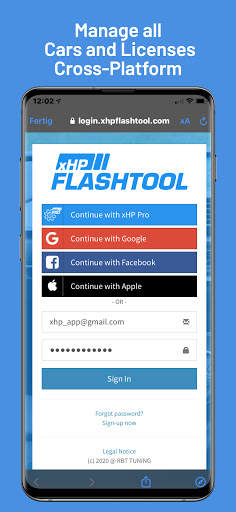 xHP Flashtool screenshot 1