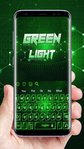 Green Light Technology Keyboard Theme screenshot 1