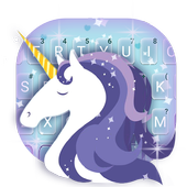 Cartoon Unicorn Keyboard Theme icon