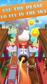 Talking Cat Rush - Subway & Bus Tom Run 3D screenshot 2