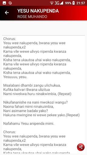 ROSE MUHANDO GOSPEL SONGS & LYRICS screenshot 2