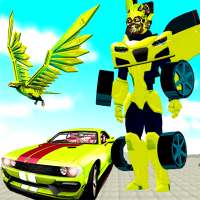 Flying Robot Transform Attack Robot Shooting Games