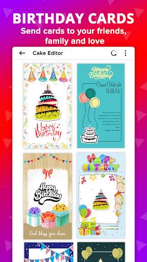 Name Photo On Birthday Cake Frame Card Gif Wishes screenshot 8