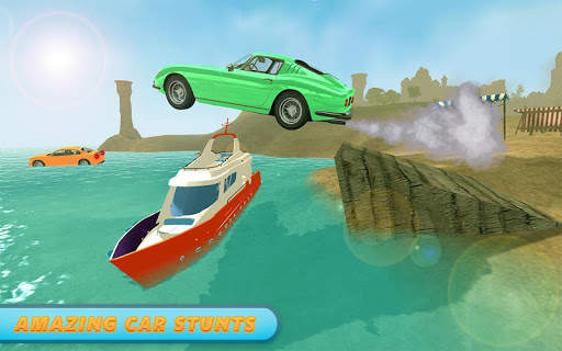 Water Surfer Car Floating Race screenshot 3