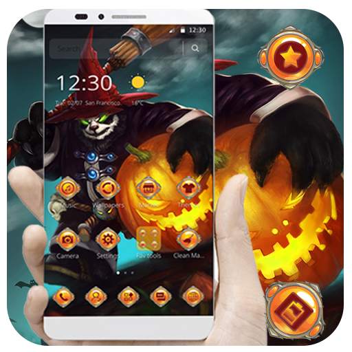 Halloween Panda Master Pumpkin Theme 1.1.3