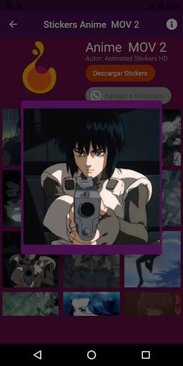 Animated anime stickers for WhatsApp. screenshot 2