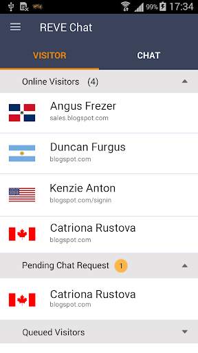 REVE Chat- Live Chat Software screenshot 1