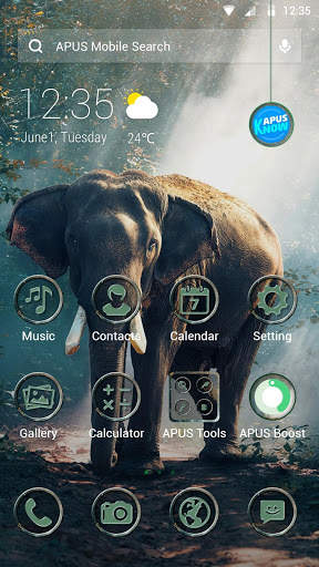 Elephant APUS Launcher theme screenshot 1