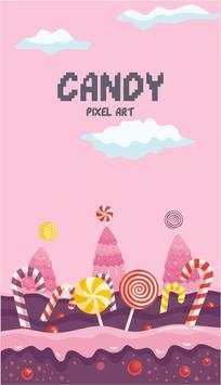 pixel art app : candy crush color by number games screenshot 1