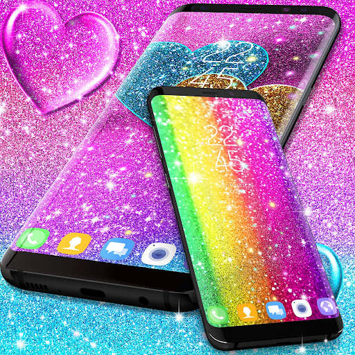 Multi color glitter wallpaper screenshot 5