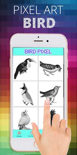 Bird Pixel Coloring By Number screenshot 2