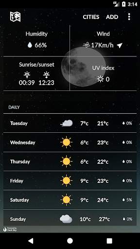 Nepal weather screenshot 2