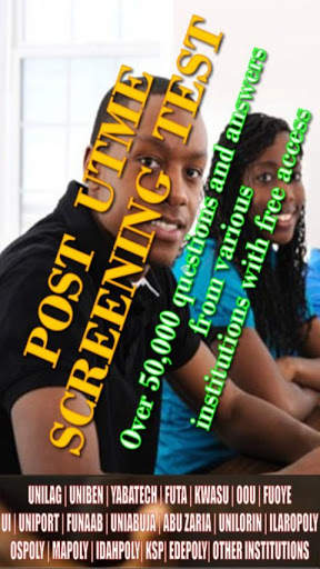 Post-JAMB Questions and Answers 2020 (Offline) 1 تصوير الشاشة