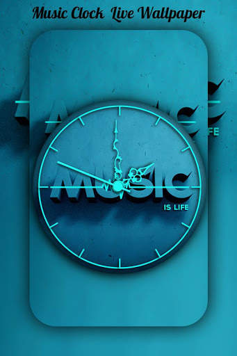 Music Clock Live Wallpaper screenshot 2