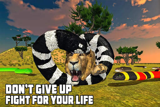Furious Lion Vs Angry Anaconda Snake screenshot 7