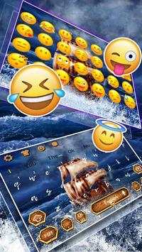 Water Ship Parallax Keyboard Theme screenshot 3