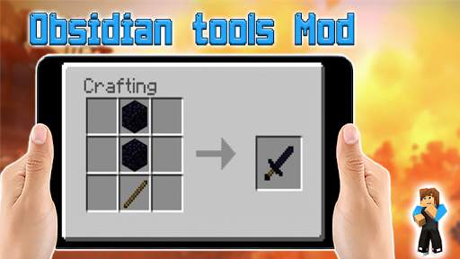Obsidian Tools Mod for Minecraft PE screenshot 2
