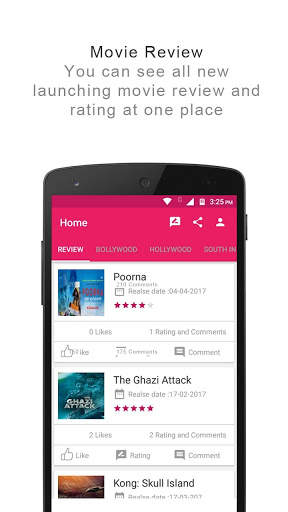 Movie App - Movie review & Upcoming movie trailer screenshot 1