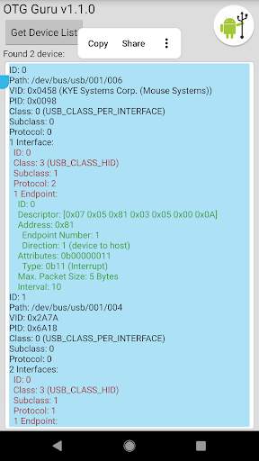 OTG Guru - List USB devices screenshot 4