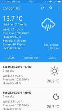 Weather Forecast скриншот 1