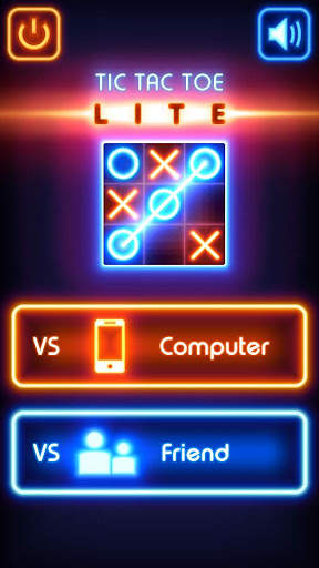 Tic Tac Toe glow - Puzzle Game screenshot 1